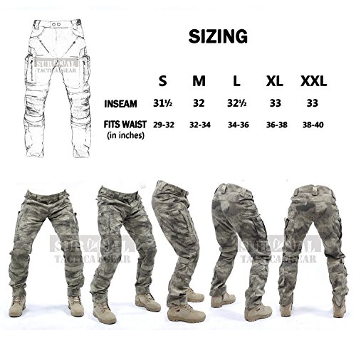 Men's Tactical Pants with Knee & Air Circulation Systems