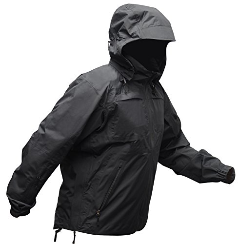 Vertx Integrity Shell Tactical Rain Jacket, Black, Large