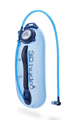 Gregory Mountain Products 3D Hydro Reservoir 3 Liter, Optic Blue & Sawyer Products SP128 Mini Water Filtration System, Single, Blue