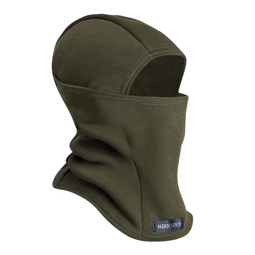 Kids Winter Balaclava Ski Mask, Army Green