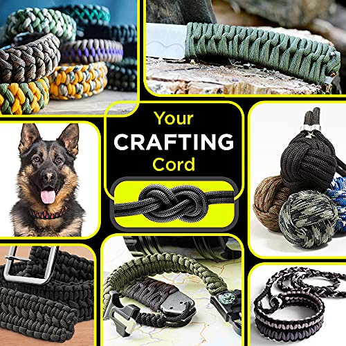 TECEUM Black Paracord 550 - 100 ft