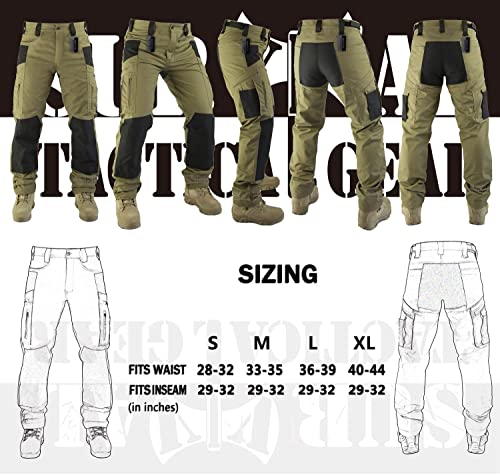 Men’s Lightweight Ripstop Camo Cargo Pants for Camping