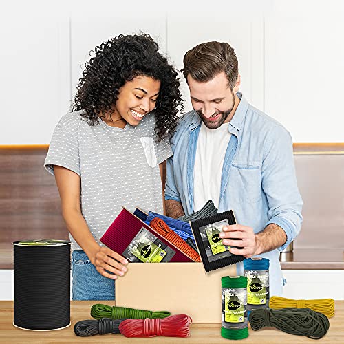 TECEUM Black Paracord 550 - 100 ft