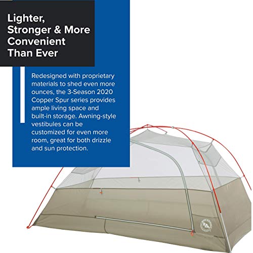 Big Agnes Copper Spur HV UL Backpacking Tent, 2 Person (Olive Green)