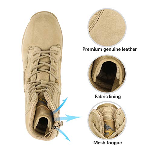 NORTIV 8 Mens Tactical Hiking Boots Size 9M