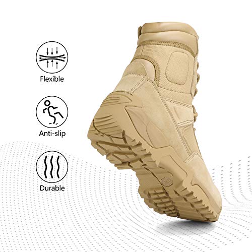 NORTIV 8 Mens Tactical Hiking Boots Size 9M