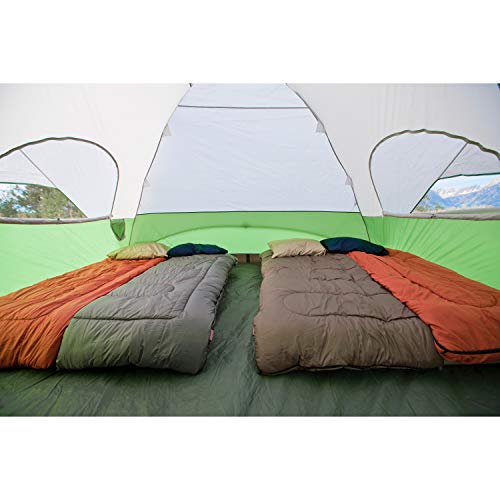 Coleman Evanston Screened Camping Tent, 6/8 Person Weatherproof Tent with Roomy Interior Includes Rainfly, Carry Bag, Easy Setup and Screened-In Porch