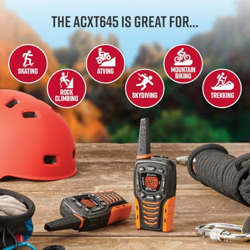 Cobra ACXT645 Waterproof Walkie Talkies - Rechargeable (2-Pack)