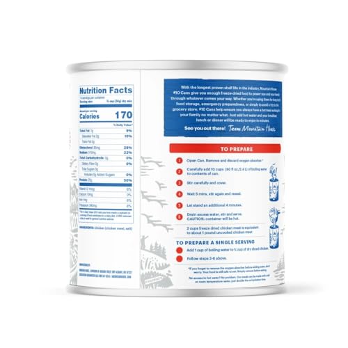 Mountain House Freeze Dried Chicken - #10 Can