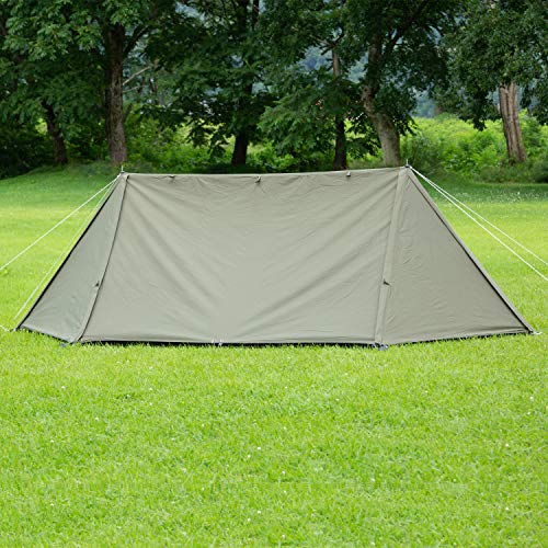 BUNDOK BDK-79TC Solo Base Pump Tent, Military Curtain, Compact Storage, for 1 Person