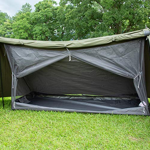 BUNDOK BDK-79TC Solo Base Pump Tent, Military Curtain, Compact Storage, for 1 Person