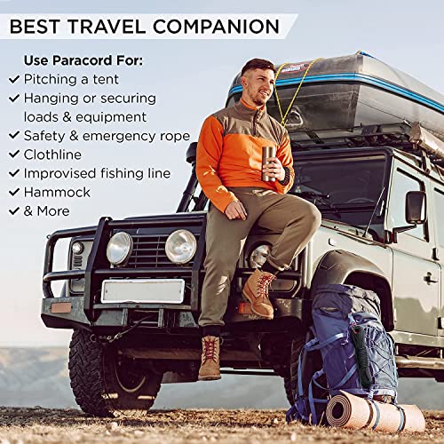 750 lb Black Paracord - 50 ft - 4mm