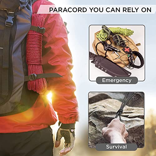 750 lb Black Paracord - 50 ft - 4mm