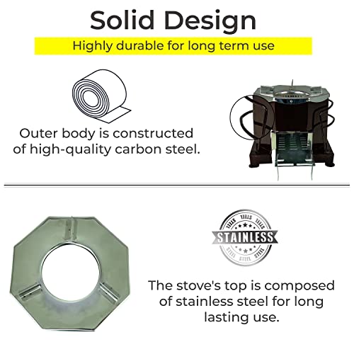 Portable Outdoor Biomass Stove for Camping Survival