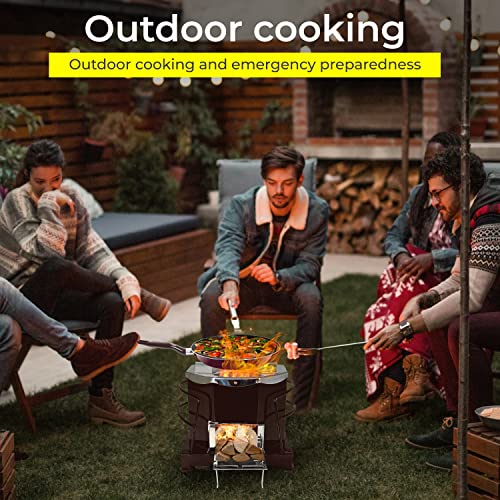 Portable Outdoor Biomass Stove for Camping Survival