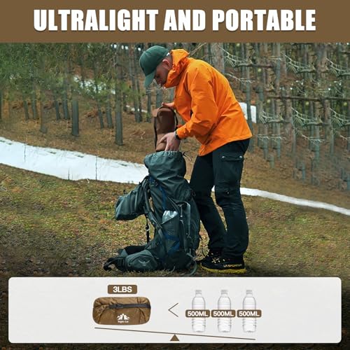 Night Cat Ultralight Tent 2 Persons for Professional Backpacker Hiker 3 LBS Only Lanshan Backpacking Bivvy Ground Tent Heavy Rain Waterproof Trekking Pole Not Included