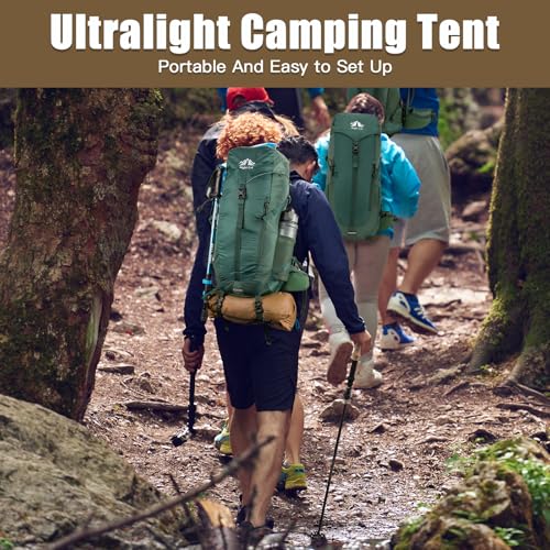 Night Cat Ultralight Tent 2 Persons for Professional Backpacker Hiker 3 LBS Only Lanshan Backpacking Bivvy Ground Tent Heavy Rain Waterproof Trekking Pole Not Included