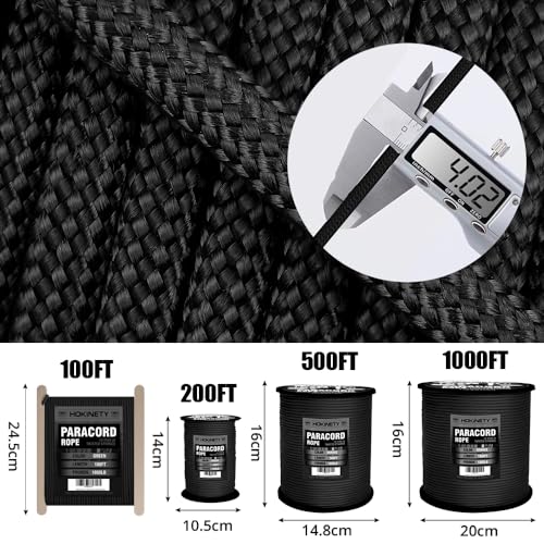 Paracord Rope: 1000Ib - 100ft to 1000ft