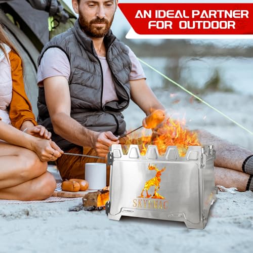 Portable Stainless Steel Wood Burning Camp Stove