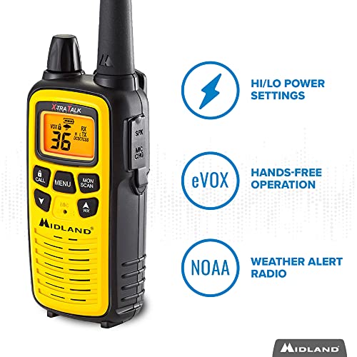 Midland LXT600VP3 Walkie Talkies - Long Range, Rechargeable