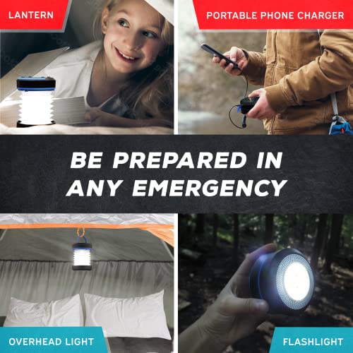 KIZEN Solar Lantern - Collapsible, Rechargeable LED Light