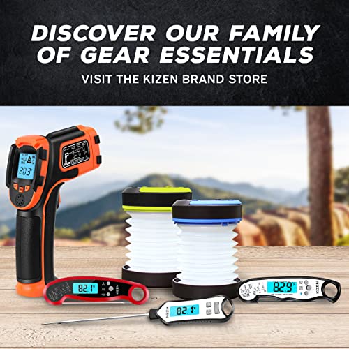 KIZEN Solar Lantern - Collapsible, Rechargeable LED Light