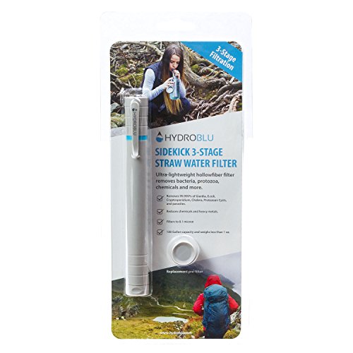 HydroBlu Sidekick 3-Stage Straw Water Filter