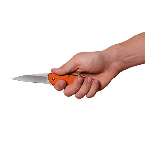 Orange Kershaw Pocket Knife: 3" Bead-Blasted Blade