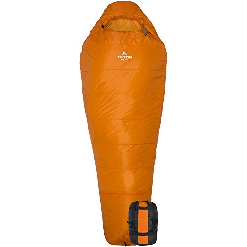 Ultralight Mummy Sleeping Bag for Camping, Hiking - Orange
