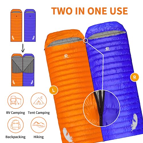 Ultralight 3-Season Down Sleeping Bag - ForestDawn