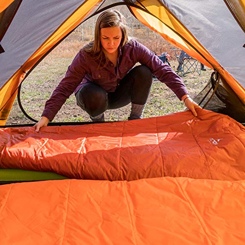 Ultralight Mummy Sleeping Bag for Camping, Hiking - Orange