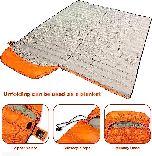 Ultralight 3-Season Down Sleeping Bag - ForestDawn