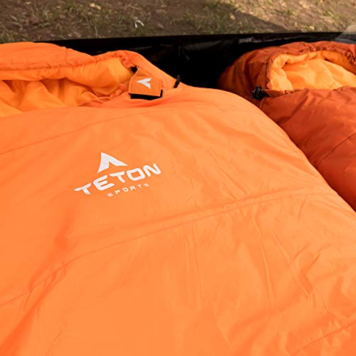 Ultralight Mummy Sleeping Bag for Camping, Hiking - Orange