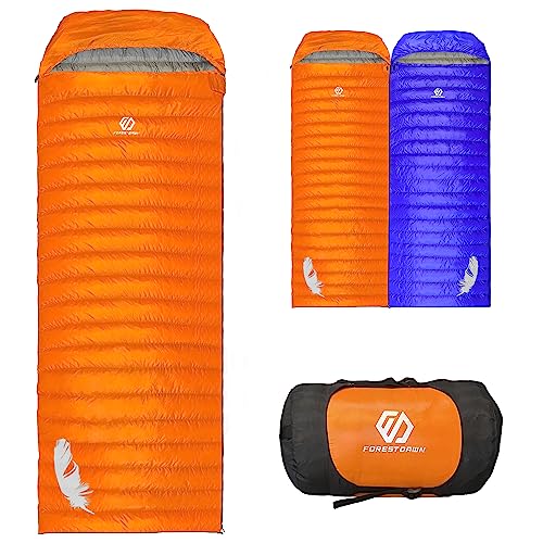 Ultralight 3-Season Down Sleeping Bag - ForestDawn