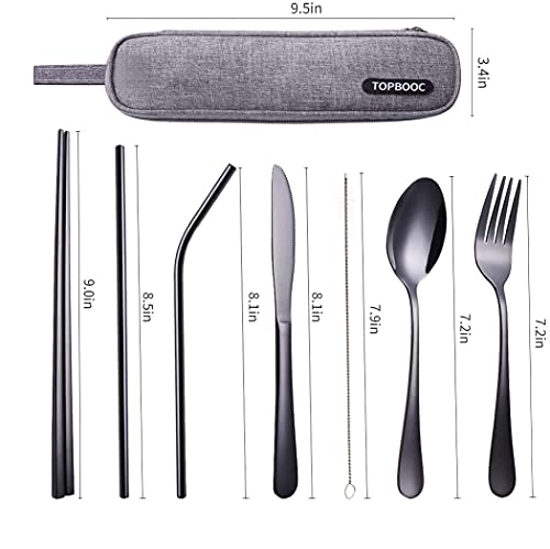 Stainless Steel Travel Cutlery with Case