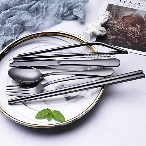 Stainless Steel Travel Cutlery with Case