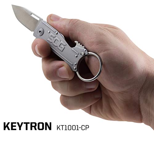 SOG Keychain Pocket Knife with Bottle Opener