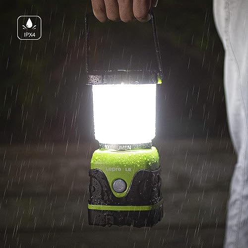 LE 1000LM Battery Powered Camping Lantern: Waterproof, Portable
