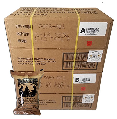 24 Military Meals in MRE Bundle