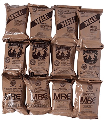 24 Military Meals in MRE Bundle