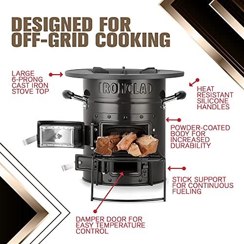 Portable Camping Wood Stove for Emergency Preparedness