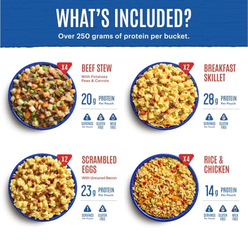 Mountain House Bucket | 22 Gluten-Free Meals