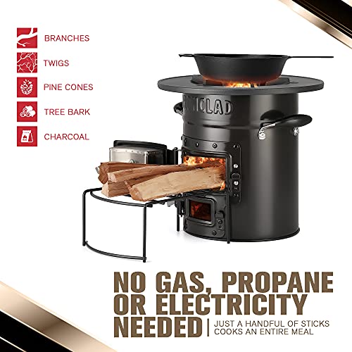 Portable Camping Wood Stove for Emergency Preparedness