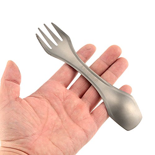 Titanium Outdoor Camping Spork Multi-Tool Utensil
