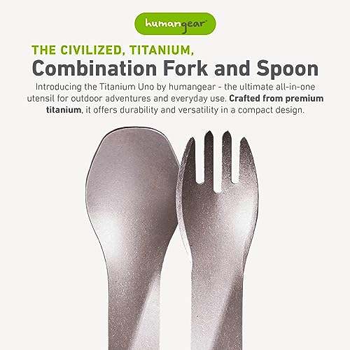 GoBites Uno Titanium Utensils for Camping or Lunchbox