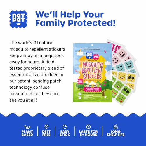 Natural Mosquito Stickers for Kids (60 Pack)