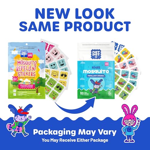 Natural Mosquito Stickers for Kids (60 Pack)