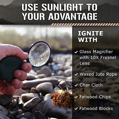 15-Piece Waterproof Fire Starter Survival Kit