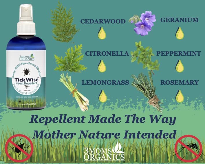 TickWise Organic Tick Repellent | 8oz, All-Natural