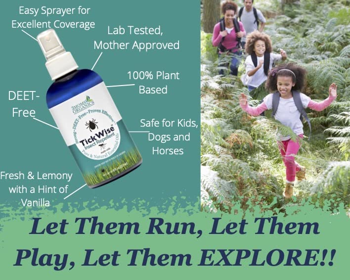 TickWise Organic Tick Repellent | 8oz, All-Natural